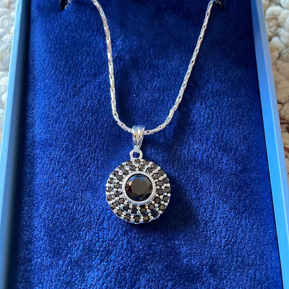 Newbridge NWT black stone and sterling silver necklace - Picture 3 of 7